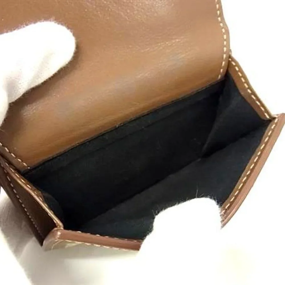 Dior CD Diamond Trifold Wallet Coin Purse Billfold Card Holder